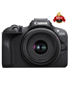 Cámara mirrorles Canon EOS R100 con Lente RF-S 18-45mm F/4.5-6.3 IS STM 
