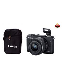 Cámara mirrorles Canon EOS M200 con lente EF M15-45 IS STM+ Morral