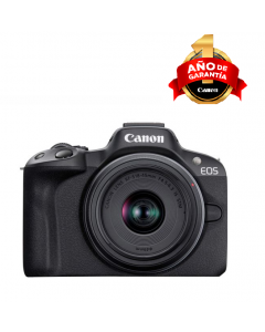 cámara EOS R50 con lente 18-45mm